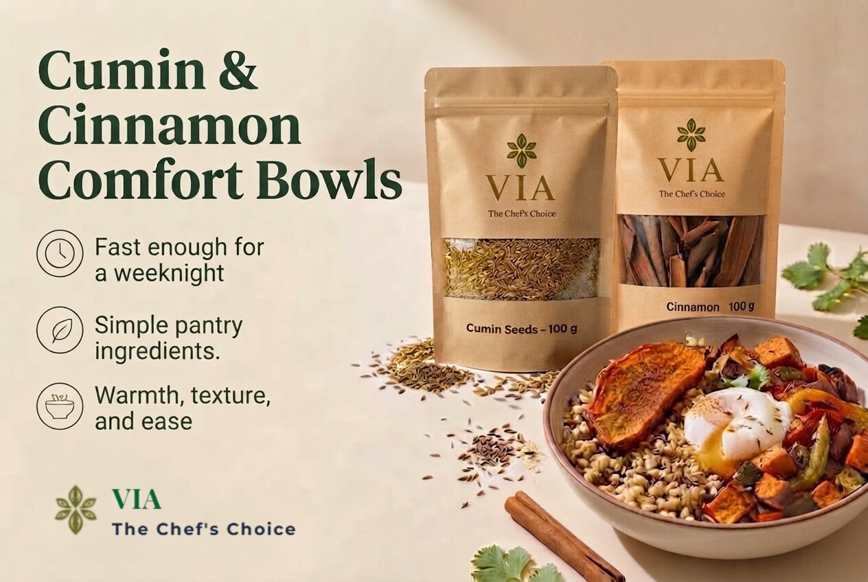 Cumin and cinnamon comfort bowls