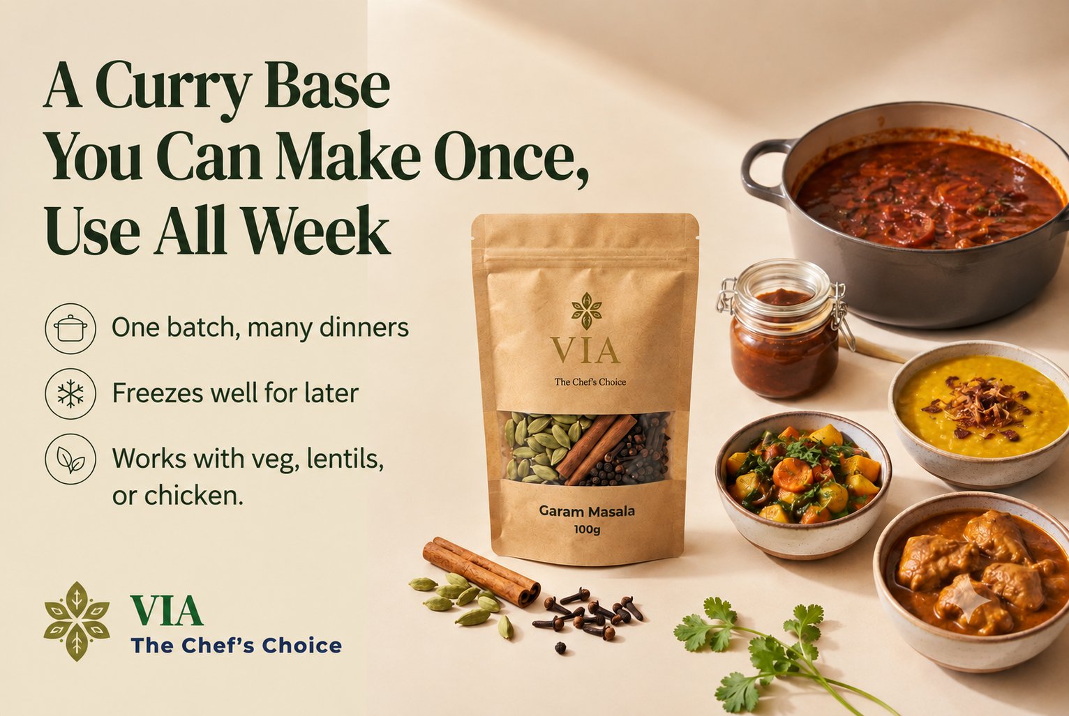 Curry base preparation