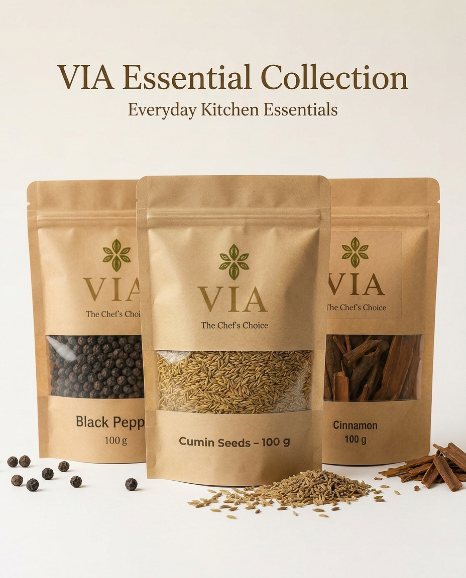 VIA Essential Collection - premium Indian spices, authentic Indian spices, Portugal gourmet cooking